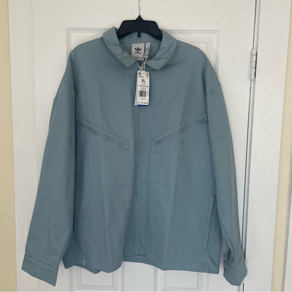 Adidas  Originals  Adicolor Trefoil Twill Blouson Jacket For Mens Size XL